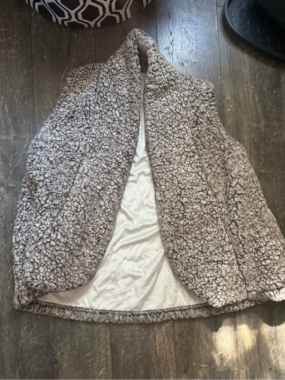 Cozy Women's Taupe Sherpa Vest